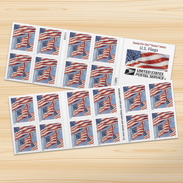 2022 Flag Stamps books | Forever Stamps US Postage Stamps