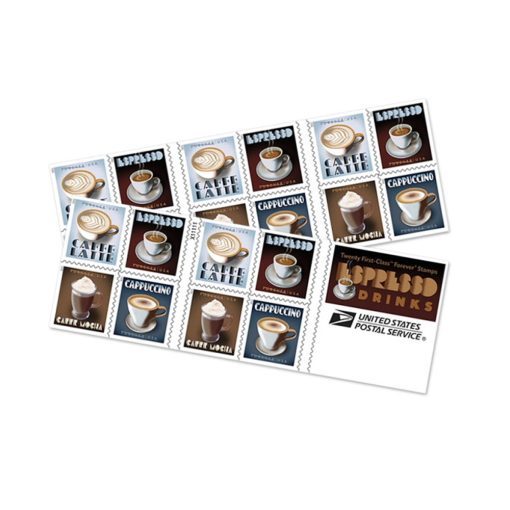 2021 Espresso Drinks Coffee Forever stamps | Forever Stamps US Postage Stamps
