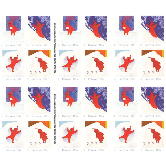 2017 The Snowy Day  stamps | Forever Stamps US Postage Stamps