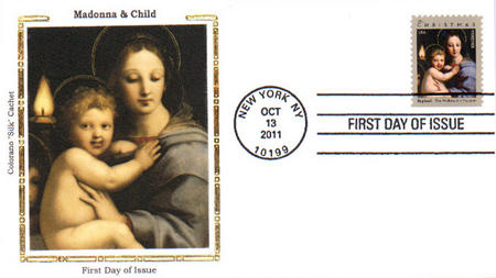 2011 Madonna of the Candelabra stamps | Forever Stamps US Postage Stamps