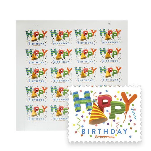 2021 Happy Birthday Stamps | Forever Stamps US Postage Stamps