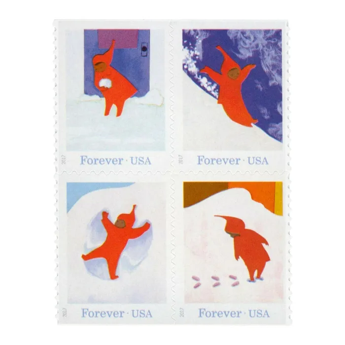 2017 The Snowy Day  stamps | Forever Stamps US Postage Stamps