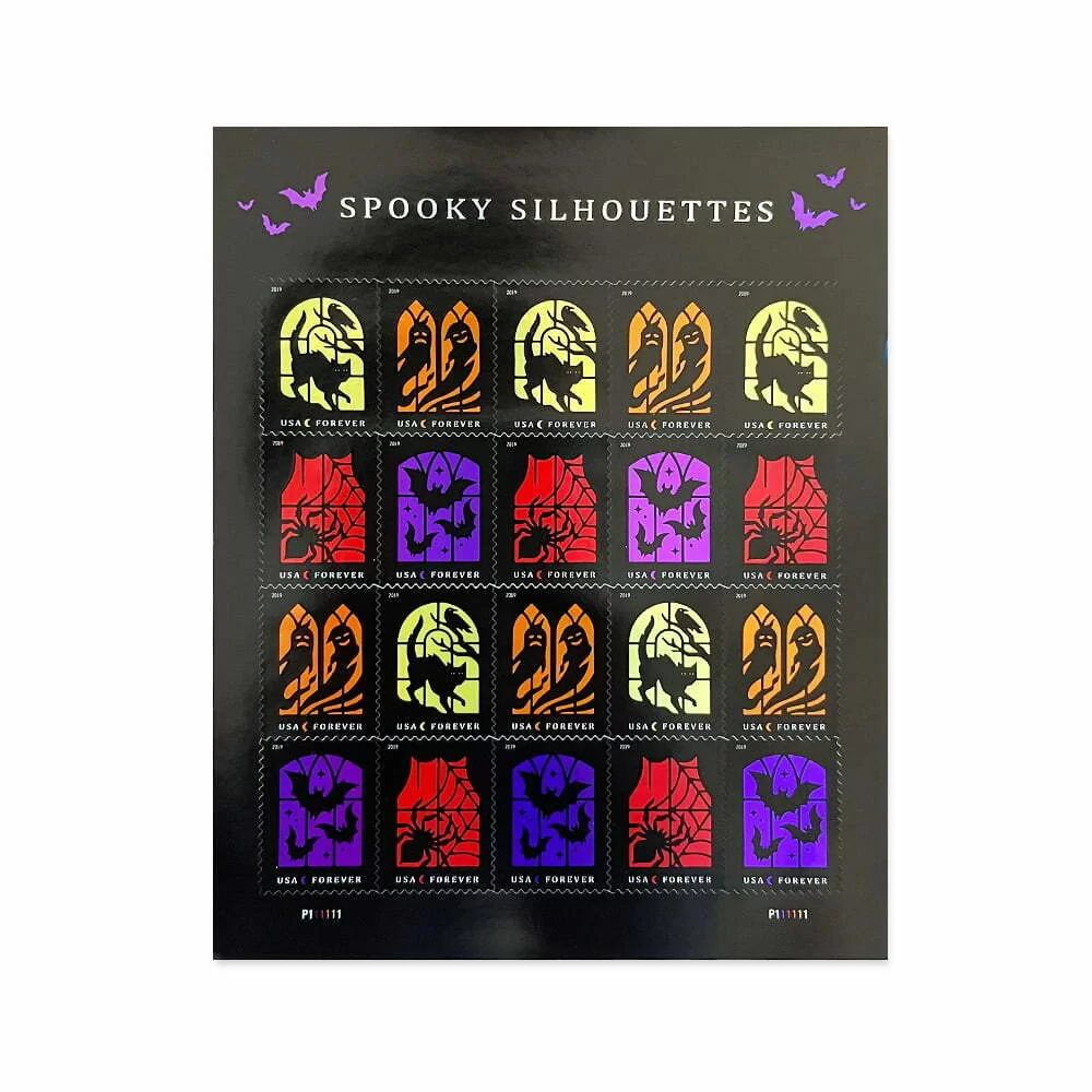 2019 Spooky Silhouettes Stamps | Forever Stamps US Postage Stamps
