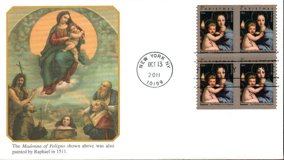 2011 Madonna of the Candelabra stamps | Forever Stamps US Postage Stamps