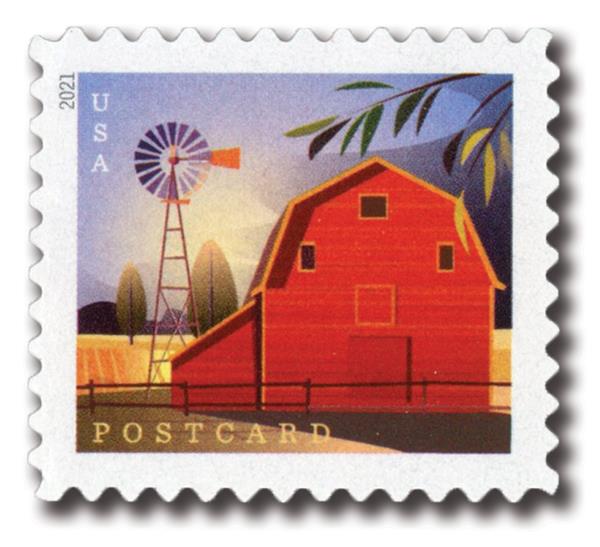 2021 Barn Postcard stamps | Forever Stamps US Postage Stamps