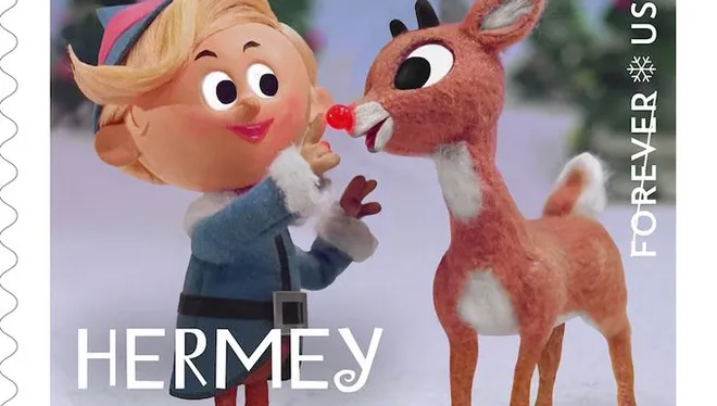 2014 Rudolph the Red-Nosed Reindeer Stamps | Forever Stamps US Postage Stamps