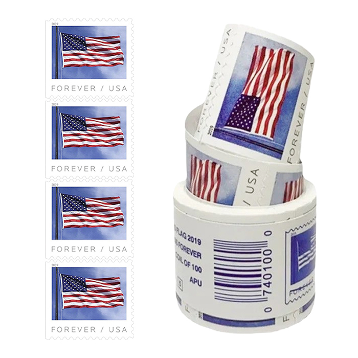 2019 U.S. Flag Forever Stamps Roll | Forever Stamps US Postage Stamps
