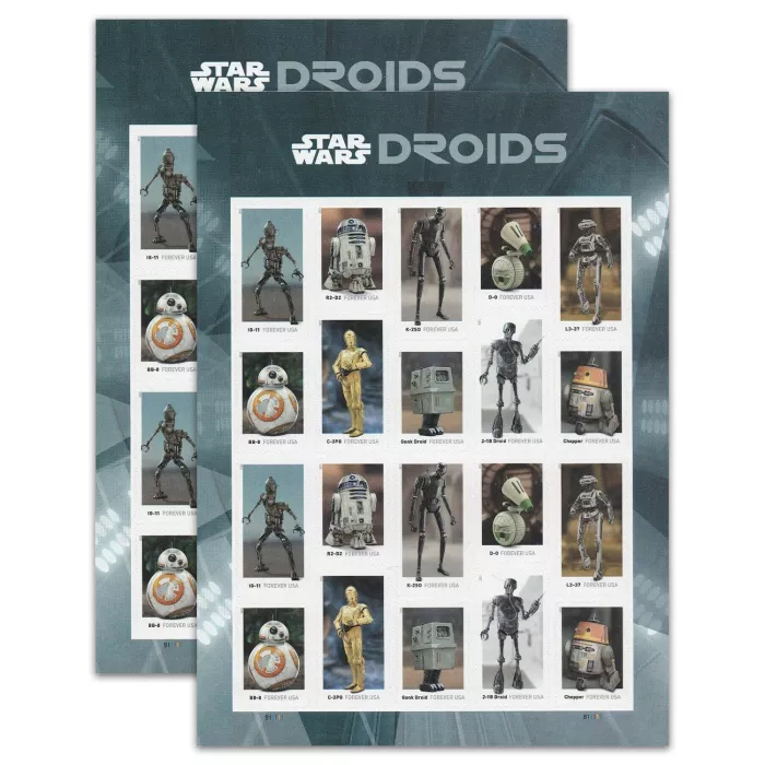 2021 Star Wars Droids | Forever Stamps US Postage Stamps
