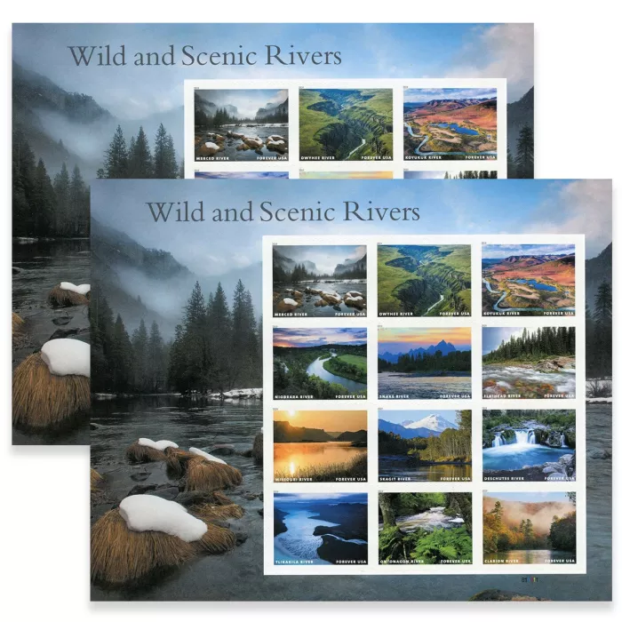 2019 Wild And Scenic Rivers Stamps | Forever Stamps US Postage Stamps