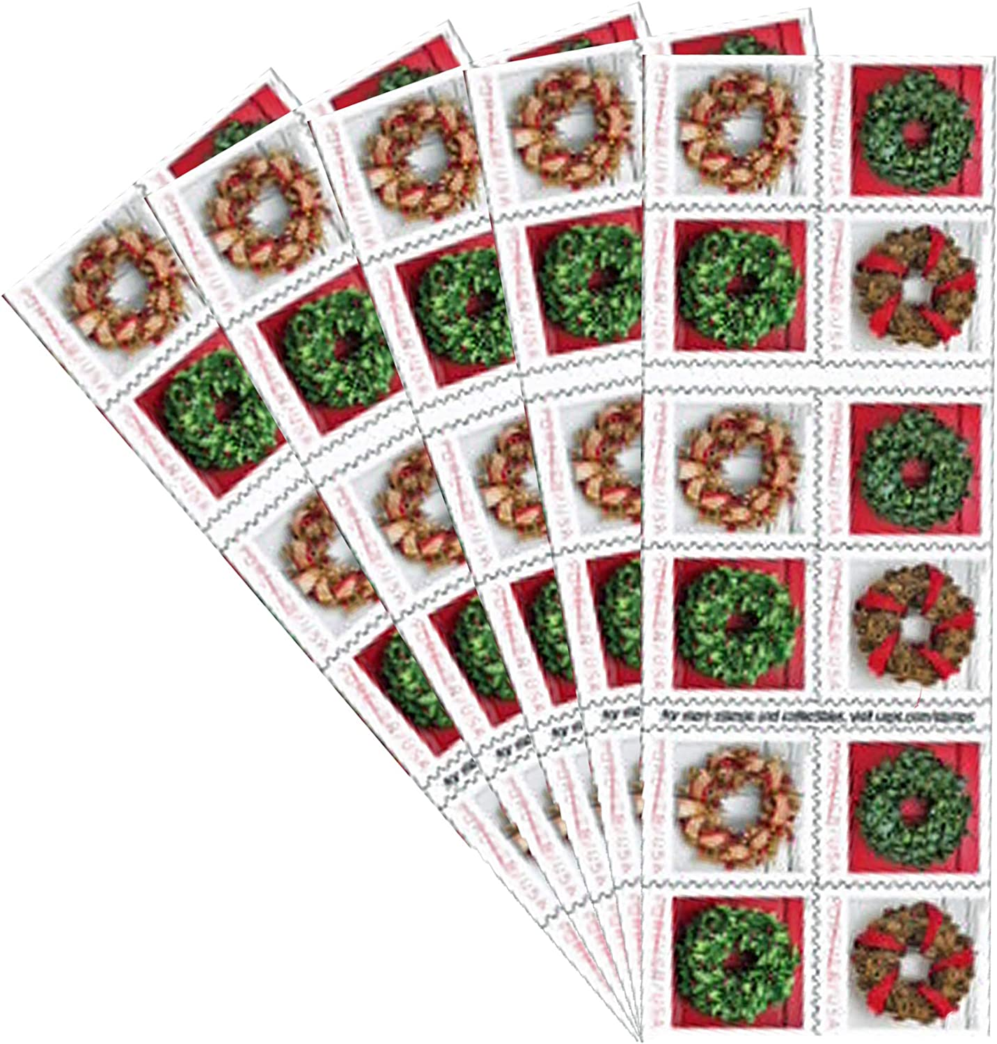 2019 Holiday Wreaths Christmas Stamps | Forever Stamps US Postage Stamps