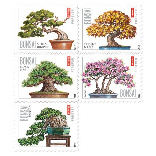 2012 Bonsai Tree  stamps | Forever Stamps US Postage Stamps