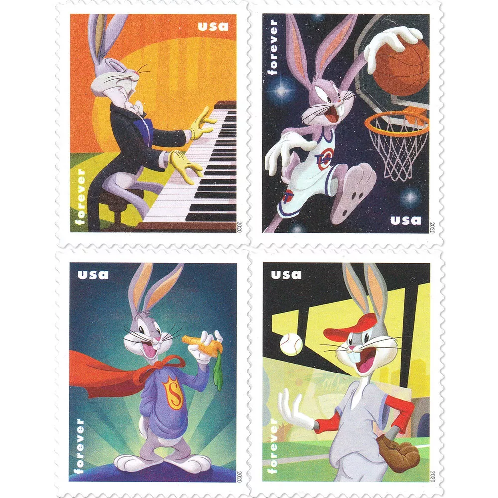 2020 Bugs Bunny Stamps | Forever Stamps US Postage Stamps