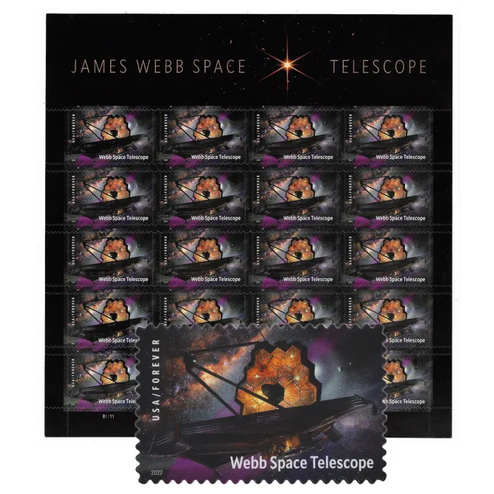 2022 James Webb Space Telescope Stamps | Forever Stamps US Postage Stamps