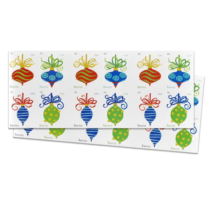 2011 Holiday Baubles | Forever Stamps US Postage Stamps