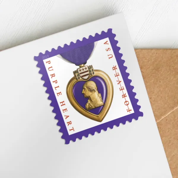 2019 Purple Hear Medal Stamps | Forever Stamps US Postage Stamps