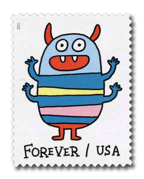2021 Message Monsters Stamps | Forever Stamps US Postage Stamps