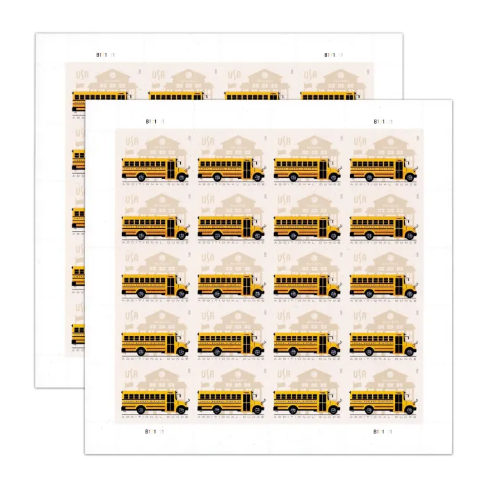 2023 School Bus Stamps | Forever Stamps US Postage Stamps