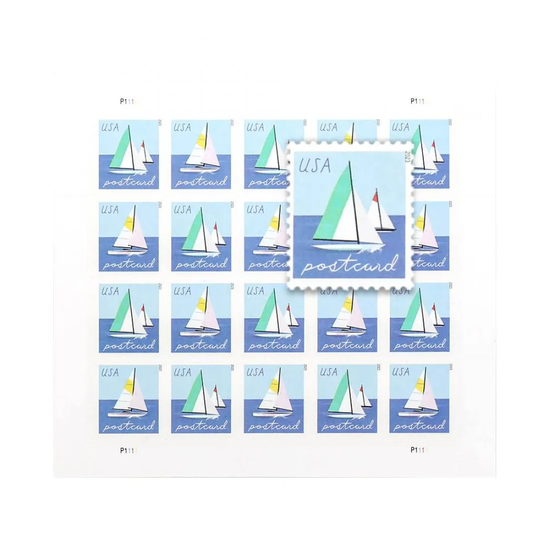 2023 Sailboats Postcard Stamps | Forever Stamps US Postage Stamps