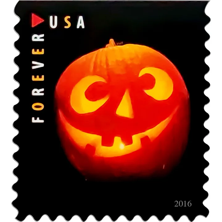 2016 Jack-o’-Lanterns Stamps | Forever Stamps US Postage Stamps