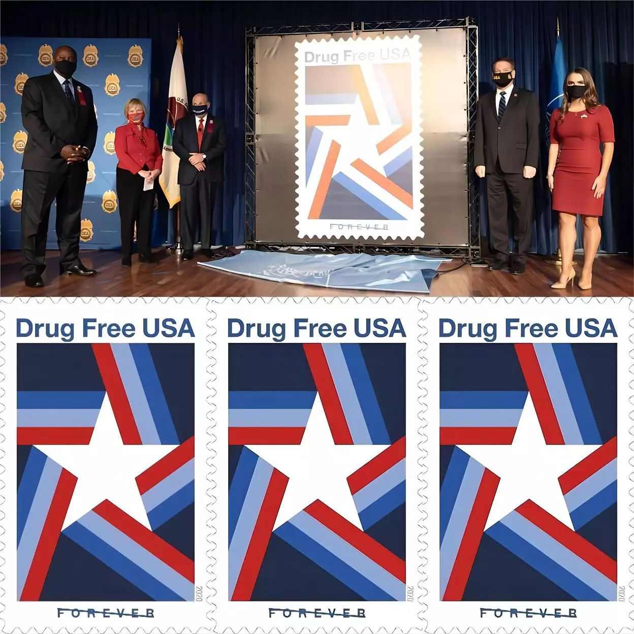 2020 Drug Free USA Stamps | Forever Stamps US Postage Stamps