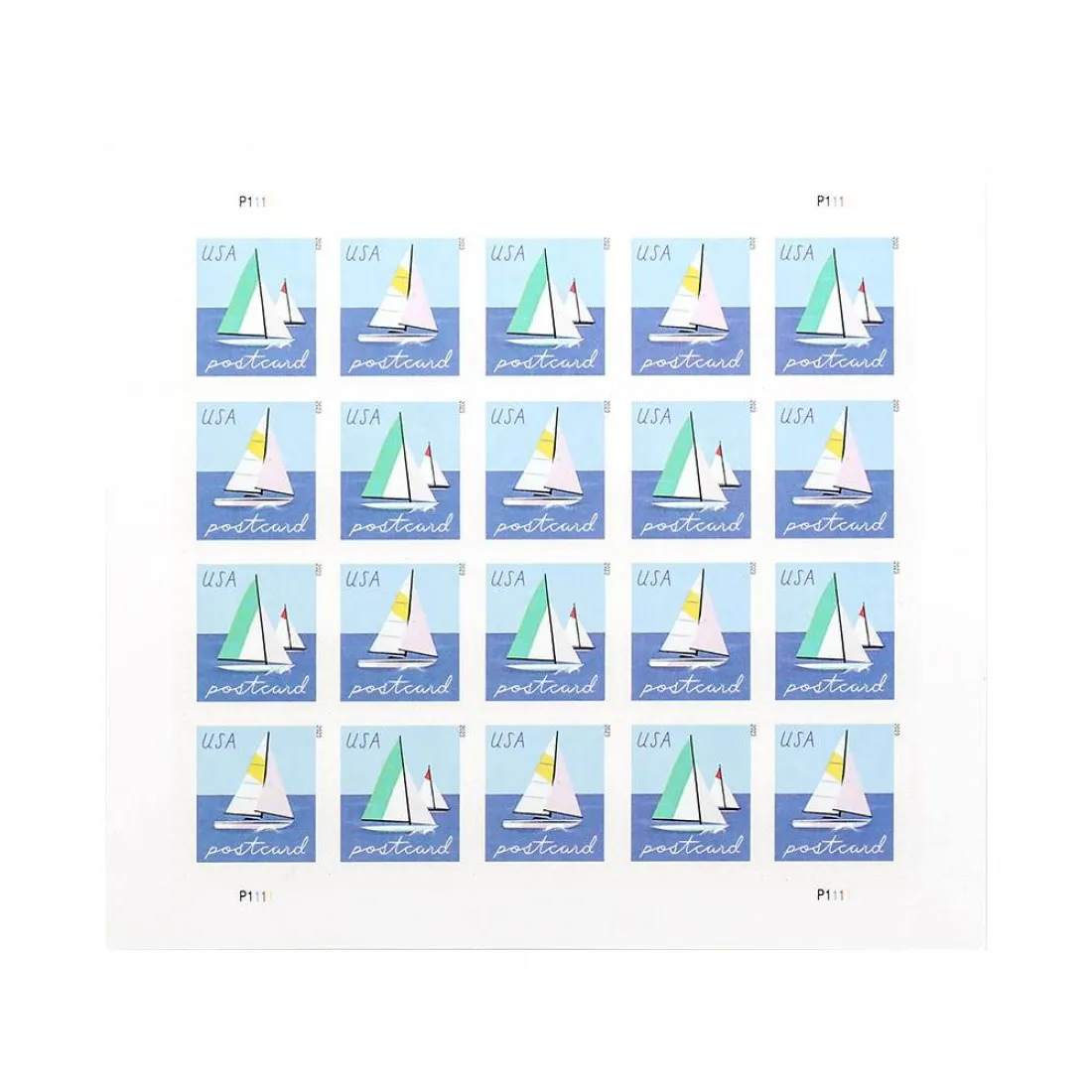 2023 Sailboats Postcard Stamps | Forever Stamps US Postage Stamps
