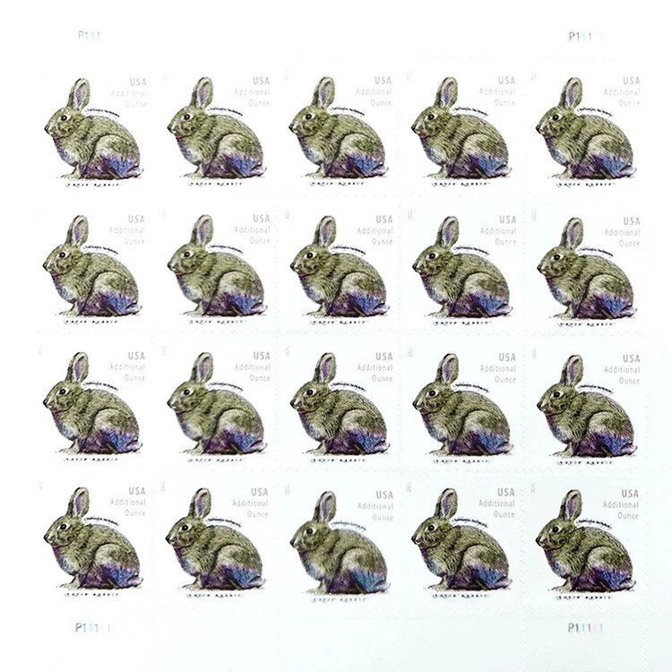 2021 Brush Rabbit Stamps | Forever Stamps US Postage Stamps