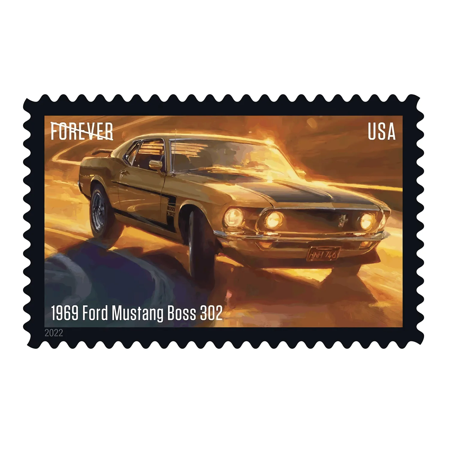 2022 Pony Cars Stamps | Forever Stamps US Postage Stamps