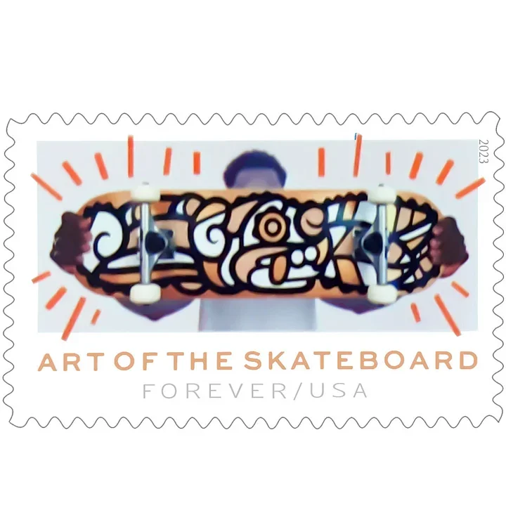 2023 Art of the Skateboard Stamps | Forever Stamps US Postage Stamps