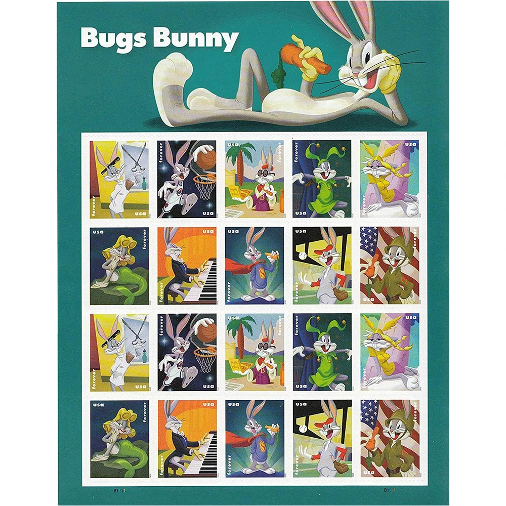 2020 Bugs Bunny Stamps | Forever Stamps US Postage Stamps