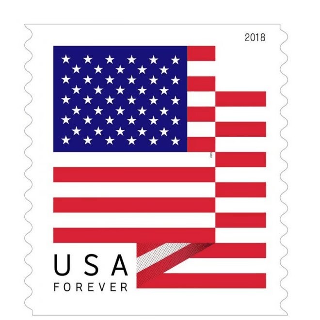 Big Sales! 5 U.S. Flag Stamps,5 Rolls/500 Pcs | Forever Stamps US Postage Stamps