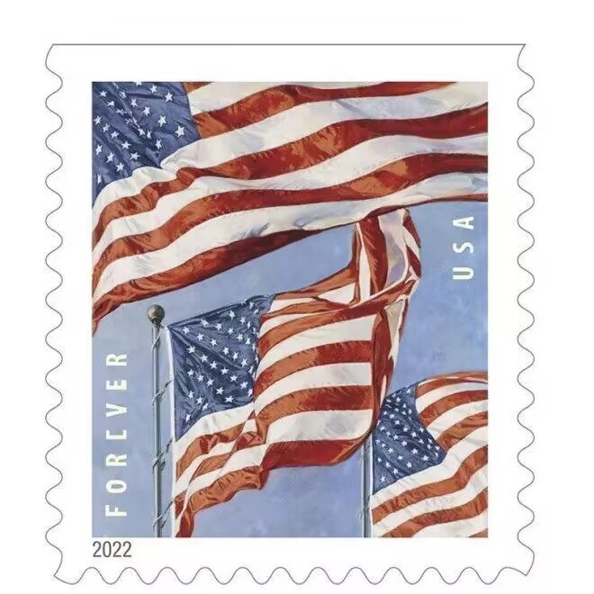 Big Sales! 5 U.S. Flag Stamps,5 Rolls/500 Pcs | Forever Stamps US Postage Stamps