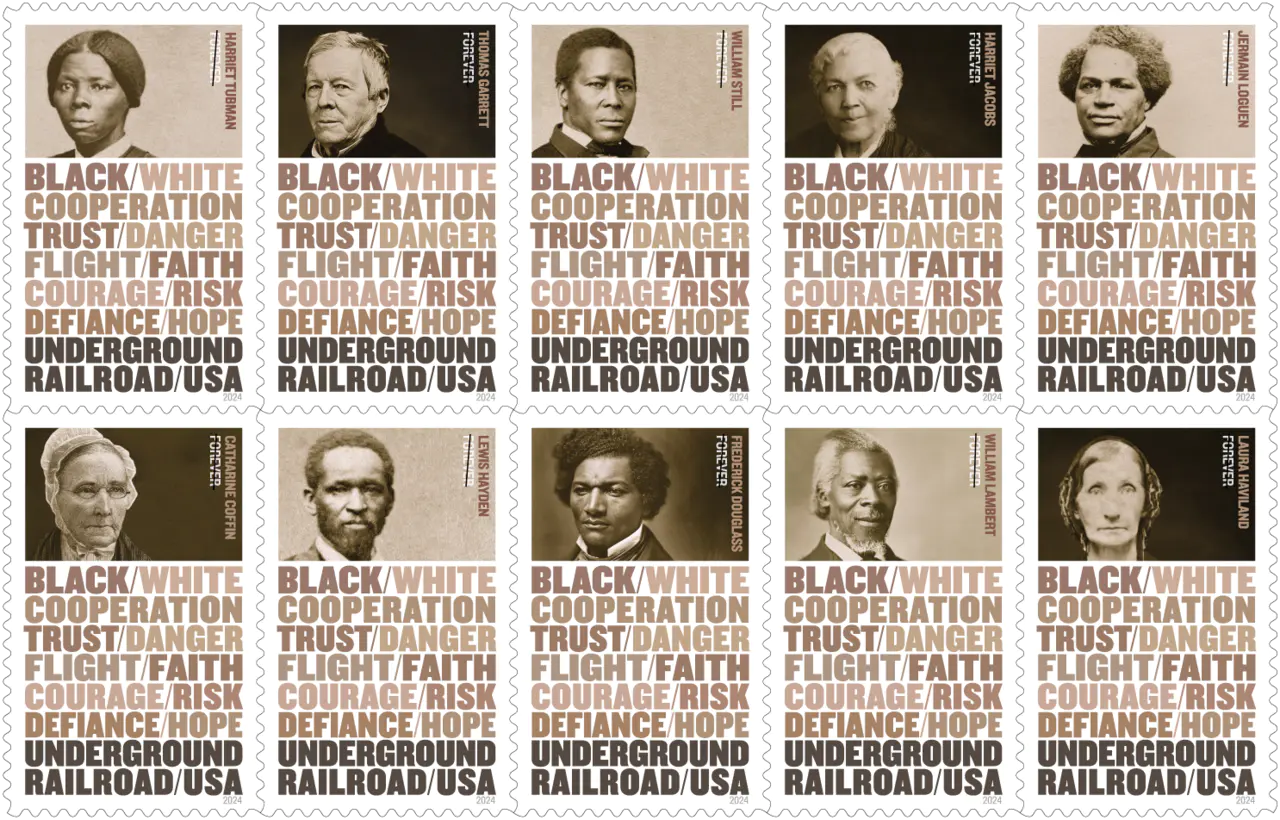 2024 The Underground Railroad Stamps | Forever Stamps US Postage Stamps