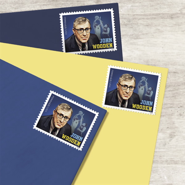 2024 John Wooden Stamps | Forever Stamps US Postage Stamps