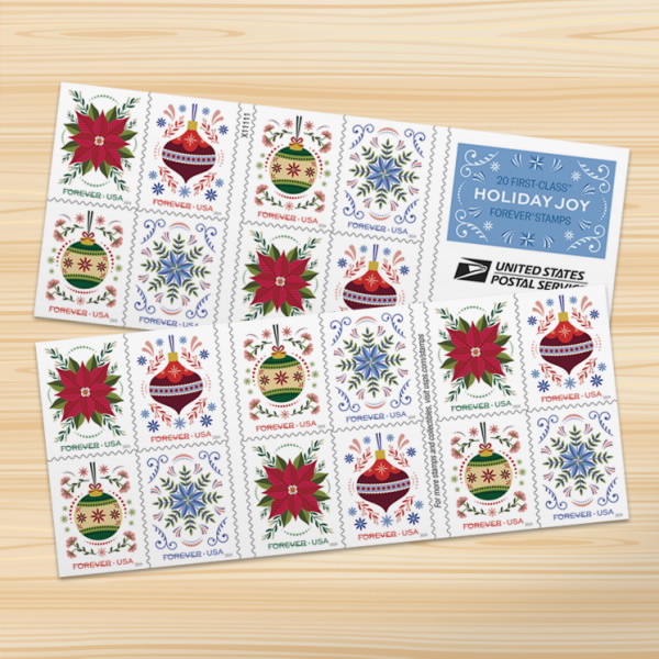 2024 Holiday Joy Stamps | Forever Stamps US Postage Stamps