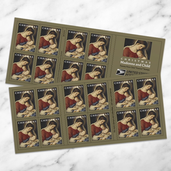 2024 Christmas Madonna and Child Stamps | Forever Stamps US Postage Stamps