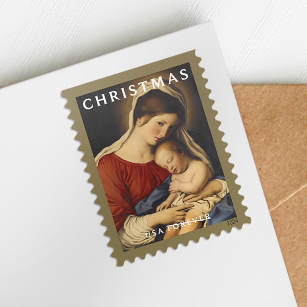 2024 Christmas Madonna and Child Stamps | Forever Stamps US Postage Stamps