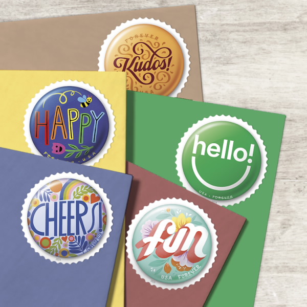 2024 Pinback Buttons Stamps | Forever Stamps US Postage Stamps