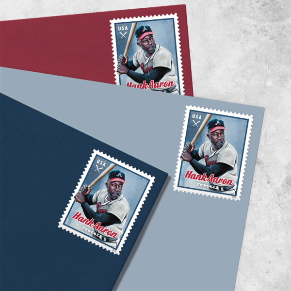 2024 Hank Aaron Stamps | Forever Stamps US Postage Stamps
