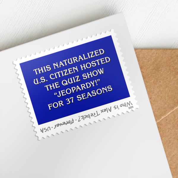 2024 Alex Trebek Stamps | Forever Stamps US Postage Stamps