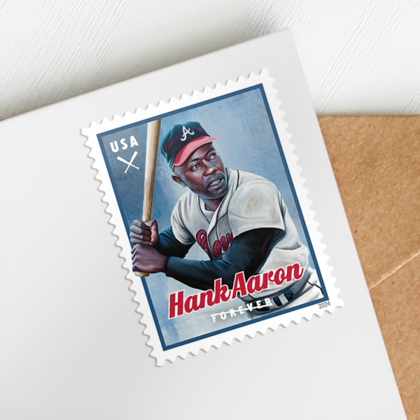 2024 Hank Aaron Stamps | Forever Stamps US Postage Stamps