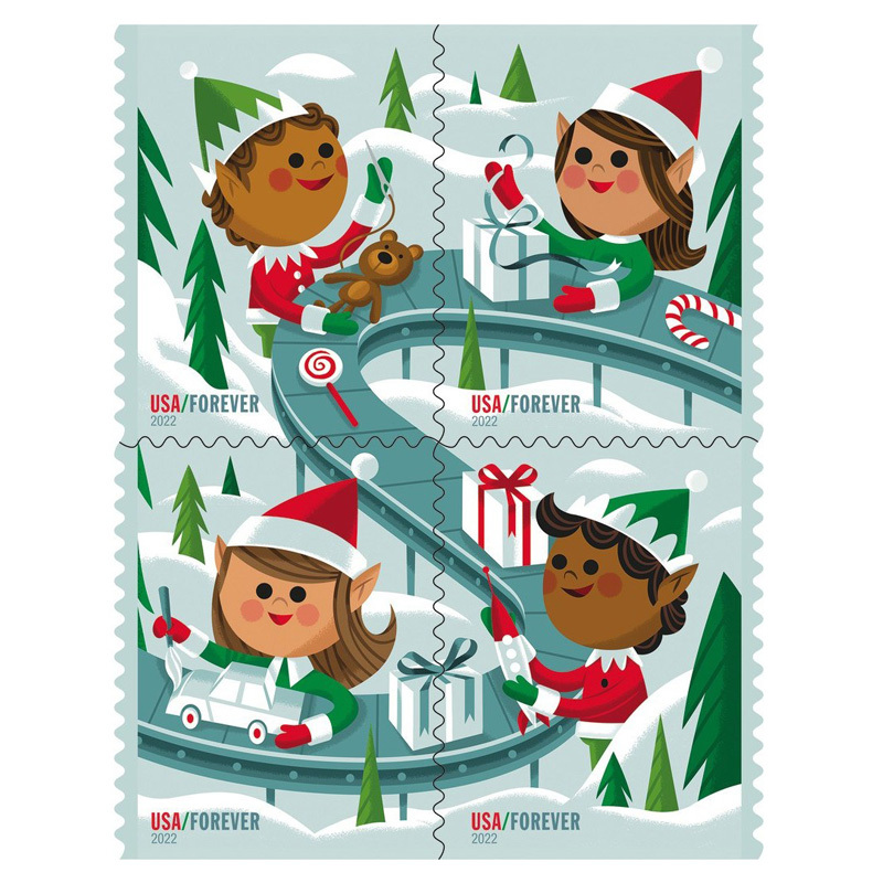 Big Sales! Christmas Collection Stamps,500 Pcs | Forever Stamps US Postage Stamps