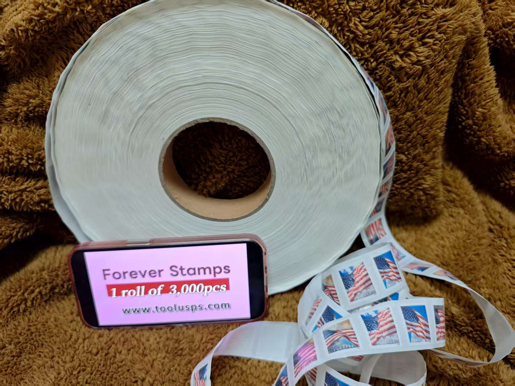 2024 U.S. Flags Stamps 3000 PCS | Forever Stamps US Postage Stamps