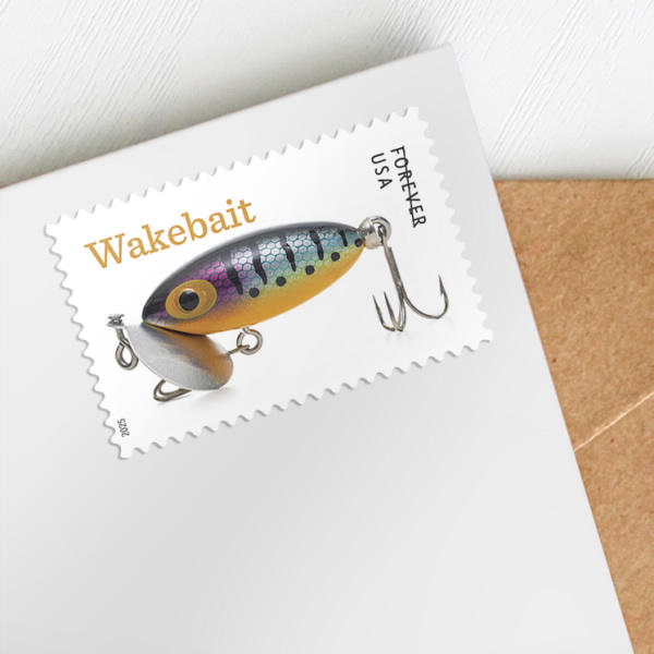 2025 Freshwater Fishing Lures Stamps 100 pcs | Forever Stamps US Postage Stamps