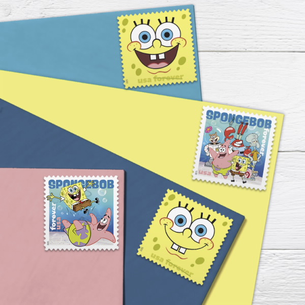 2025 SpongeBob Squarepants Stamps 80 pcs | Forever Stamps US Postage Stamps