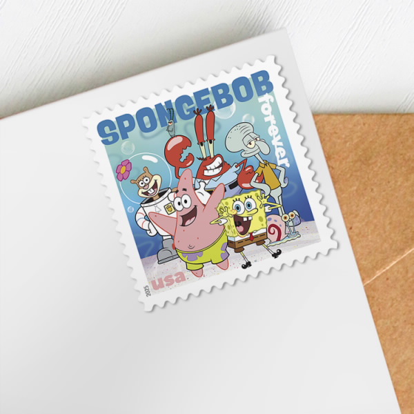 2025 SpongeBob Squarepants Stamps 80 pcs | Forever Stamps US Postage Stamps
