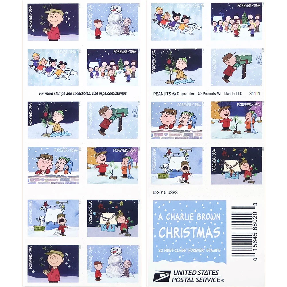 Christmas Stamp Blind Box 500 PCS BIG SALE，100 PCS of 5 styles | Forever Stamps US Postage Stamps
