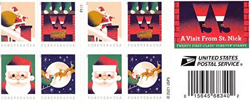 Christmas Stamp Blind Box 300 PCS BIG SALE，100 PCS of 3 styles | Forever Stamps US Postage Stamps
