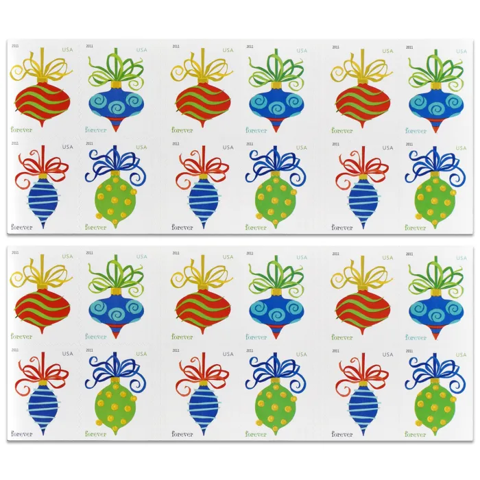 Christmas Stamp Blind Box 300 PCS BIG SALE，100 PCS of 3 styles | Forever Stamps US Postage Stamps