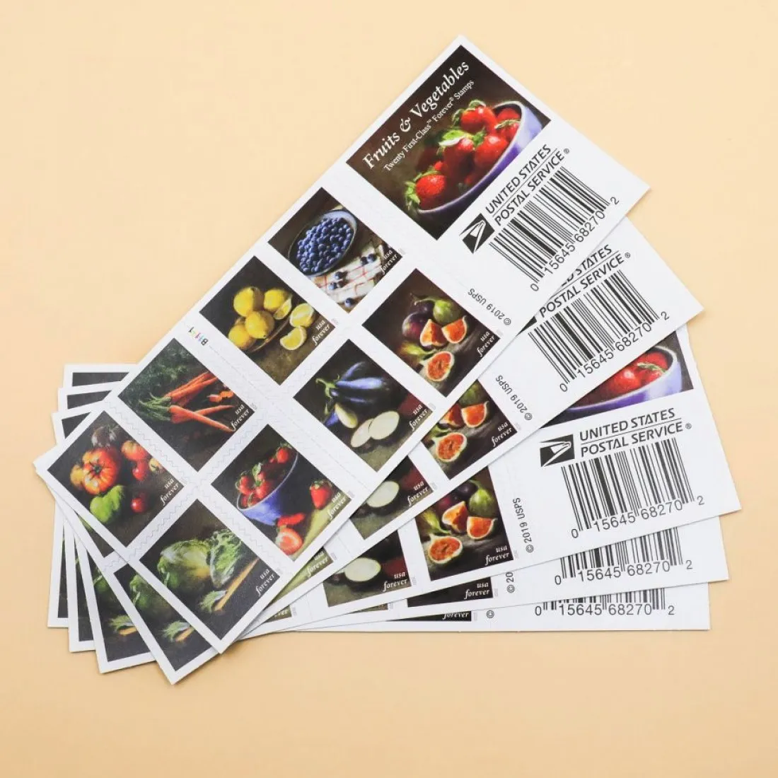 2020 Fruits and Vegetables Stamps | Forever Stamps US Postage Stamps