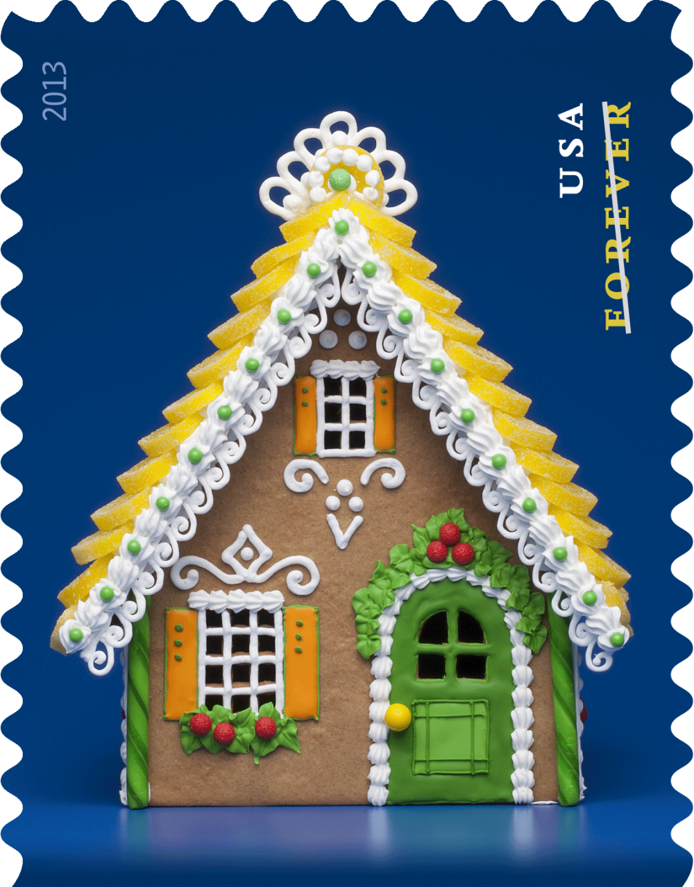 2013 Gingerbread Houses Stamps | Forever Stamps US Postage Stamps